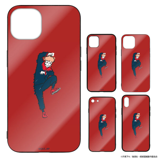 『呪術廻戦』虎杖悠仁 強化ガラスiPhoneケース【202404再販】